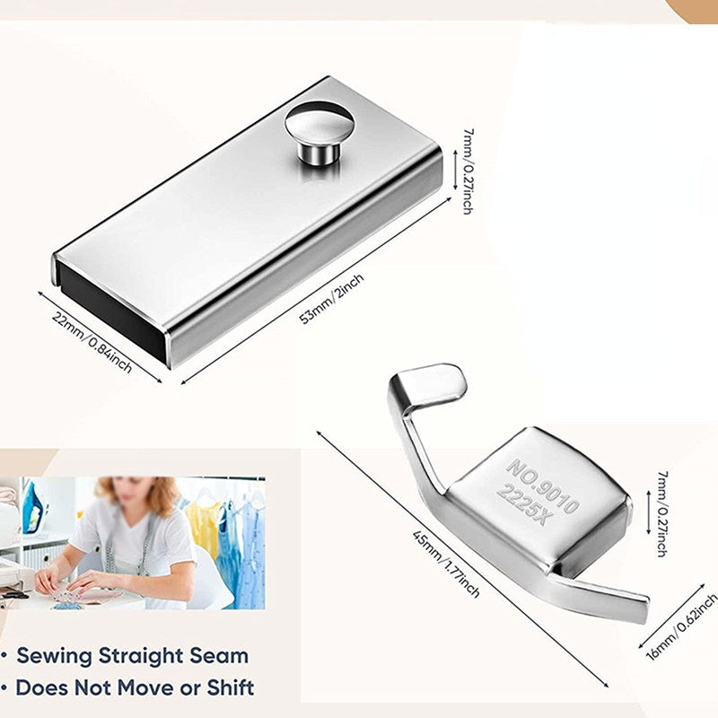 2Pcs Magnetic Seam Guide For Sewing Machine