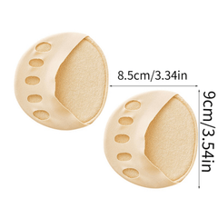 Foot Pads Five Toe Pads Front Half Insoles Absorbent Shock Absorbing Socks