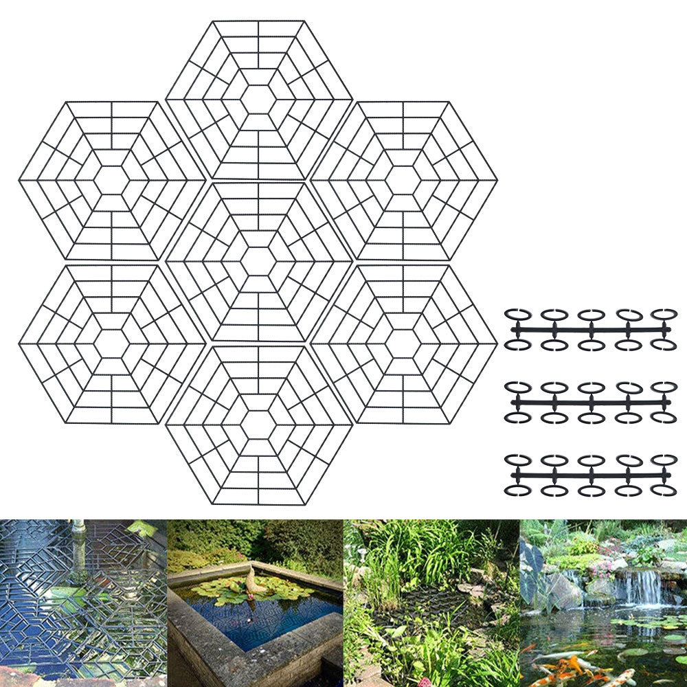 20pcs Pond Fish Guard Net Protectors UV Resistant