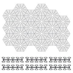 20pcs Pond Fish Guard Net Protectors UV Resistant