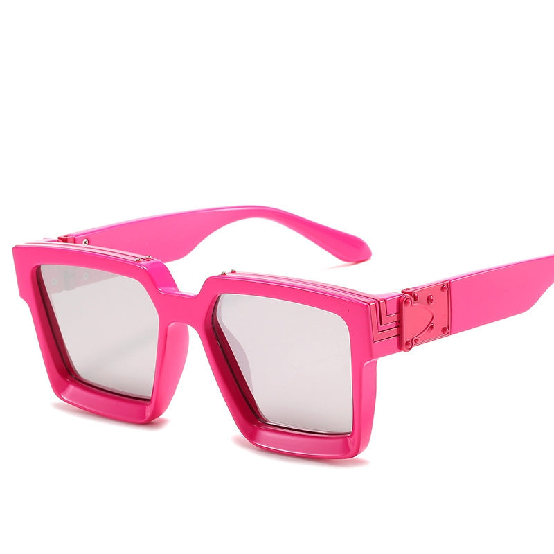 Men's Large Frame Vintage Mixed Sunglasses