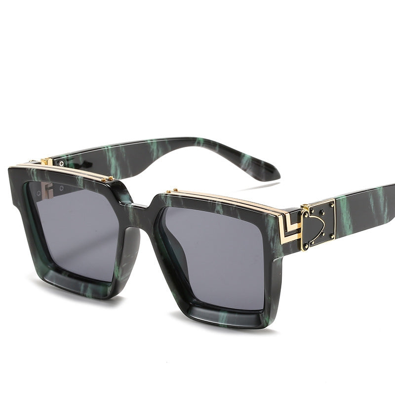 Men's Large Frame Vintage Mixed Sunglasses