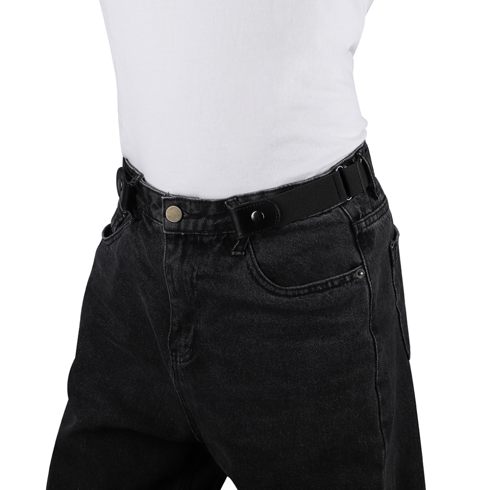Elastic Invisible Belt Woven Fabric No Trace Unisex Belt
