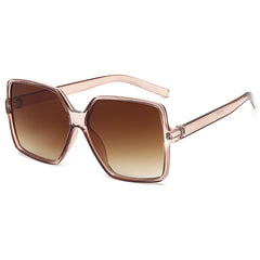 Oversized Square Sunglasses Casual Gradient Glasses UV400