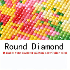 5D DIY Round Diamond Painting Kit Embroidery Mosaic Art Decor