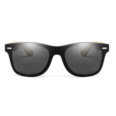 Men's Large Frame Wooden Leg Sunglasses UV Protection