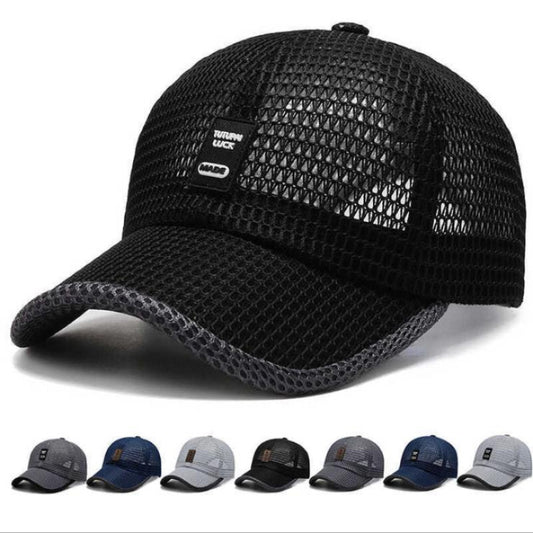 Men's Mesh Baseball Cap Breathable Summer Caps Dad Hat Outdoor Fishing Hats