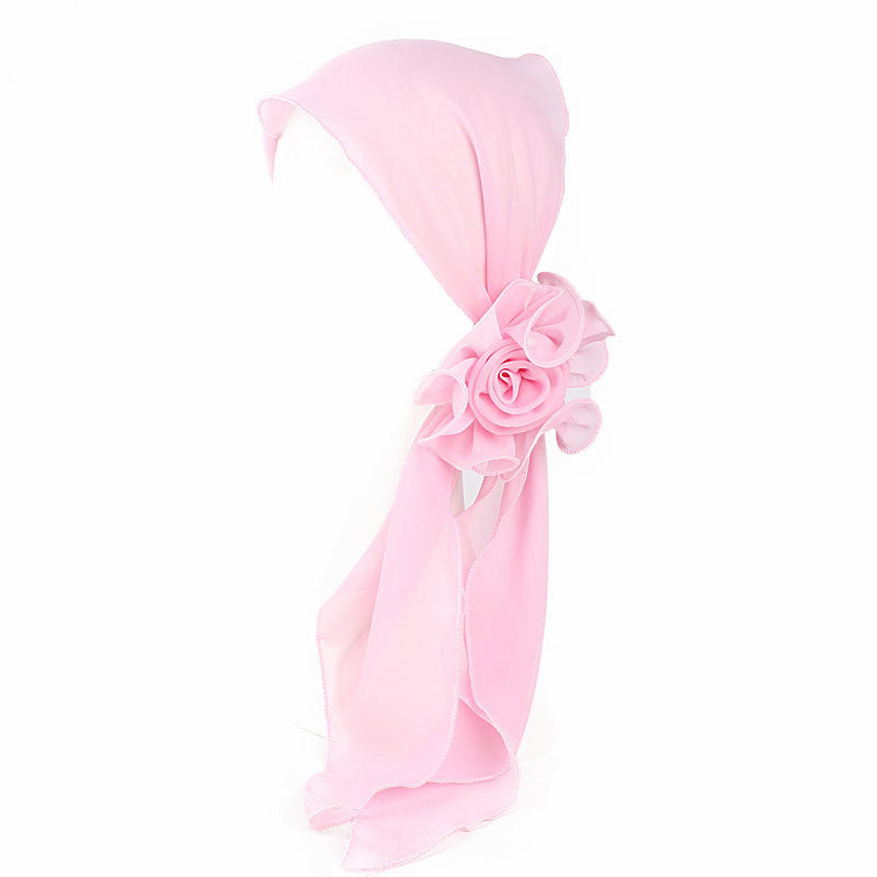 Women's Flower Streamer Hair Accessory Neck Scarf Headband