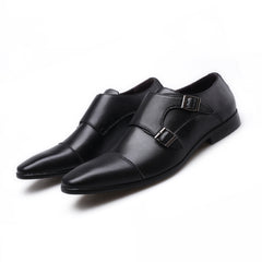 Men's Double Monk Loafers Non Slip Casual Shoes