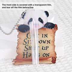 Cute Panda Car Charm for Rearview Mirrors and Windows