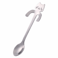 Cat Shaped Stainless Steel Coffee Spoon for Desserts Snacks Ice Cream