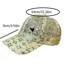Sequin Star Embroidery Trucker Hat Mesh Baseball Cap Adjustable Sun Hats