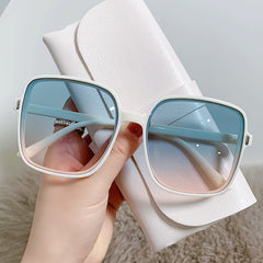 Girls Large Square Frame Sunglasses UV Protection