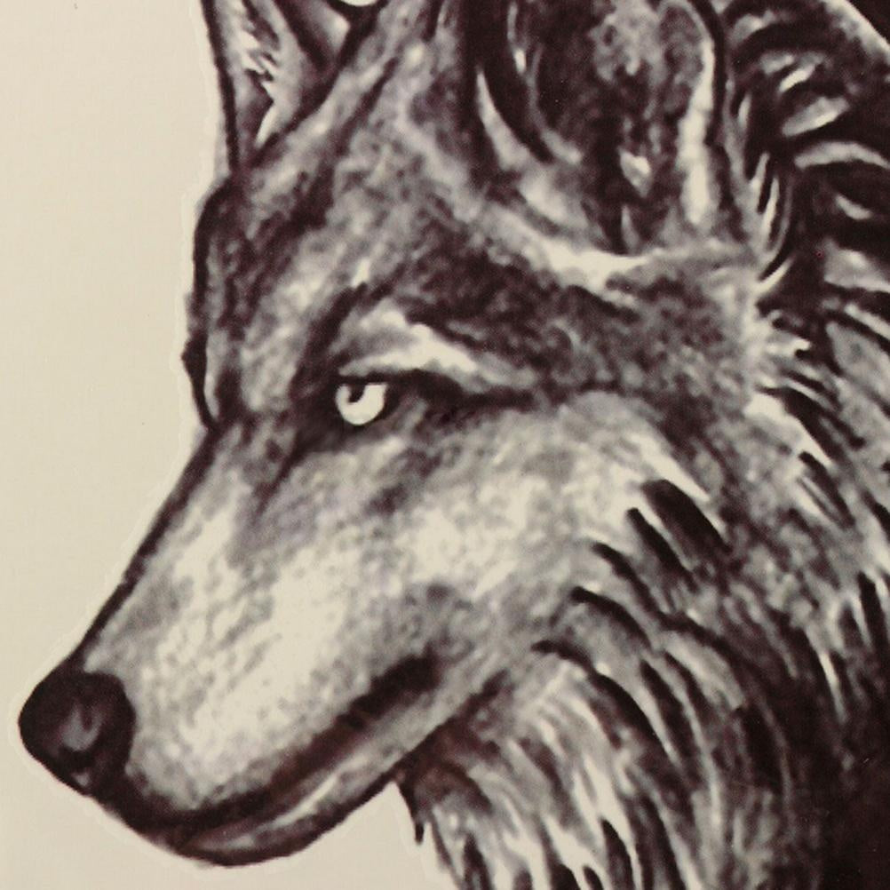 Wolf Head Temporary Tattoo Sticker For Men And Women