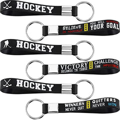 Hockey Motivational Keychains Sports Party Favors Supplies