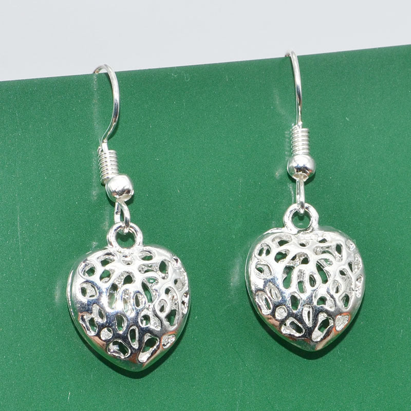 Silver-plated Unisex Earrings Pair
