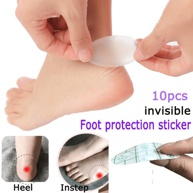 10pcs Heel Protection Sticker Transparent High Heel Pain Relief Foot Care