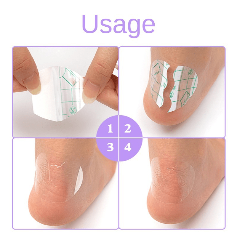10pcs Heel Protection Sticker Transparent High Heel Pain Relief Foot Care