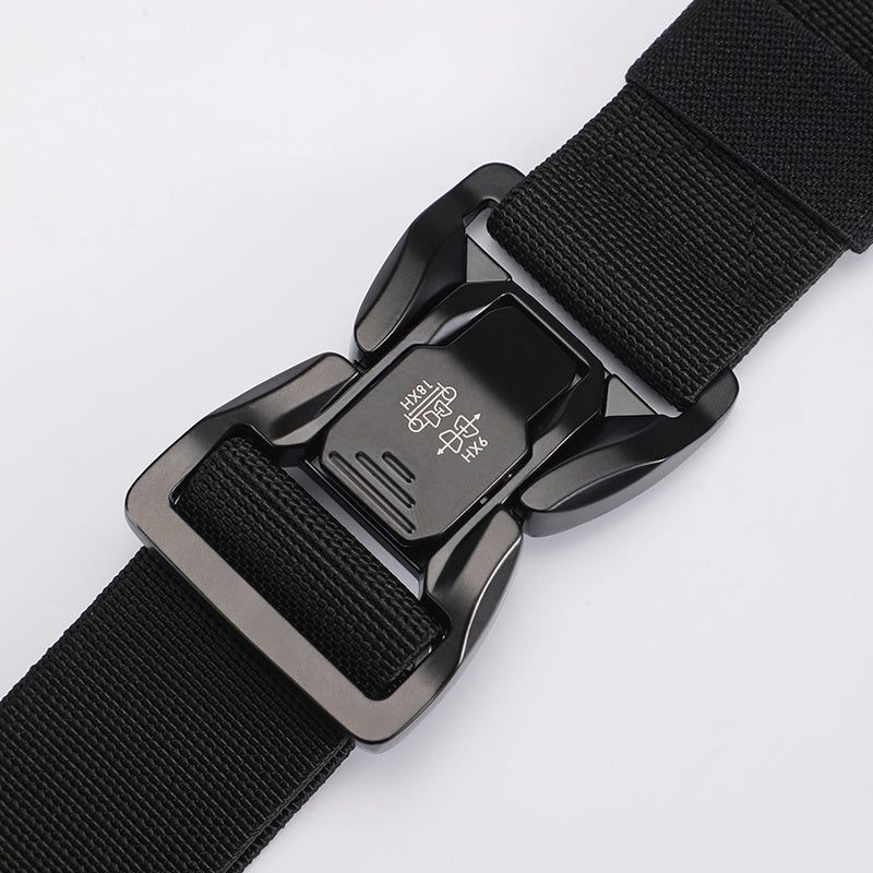 Men's Tactical Quick Release Snap Belt Elastic Outdoor Training