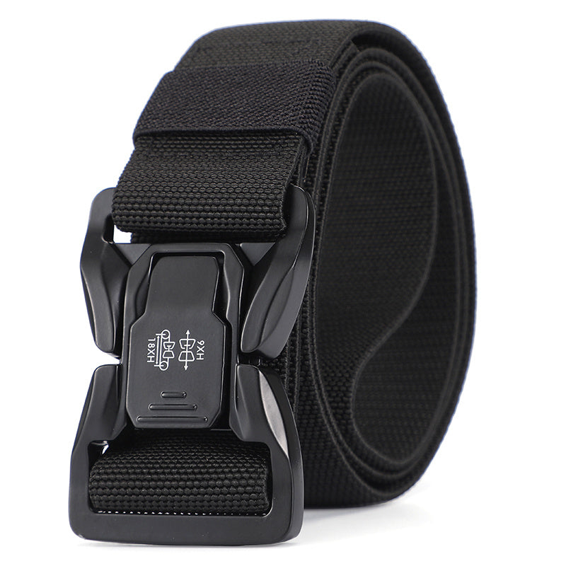 Men's Tactical Quick Release Snap Belt Elastic Outdoor Training