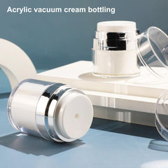 Refillable Airless Pump Jar for Cream and Lotion 15ml 30ml 50ml
