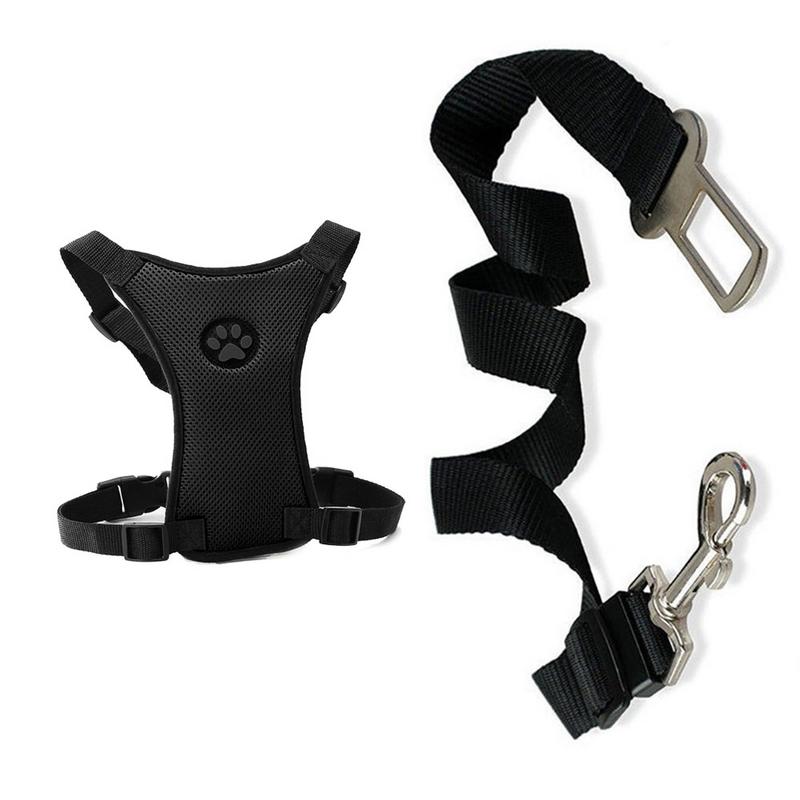 Functional Breathable Dog Harness for Safe Car Travel