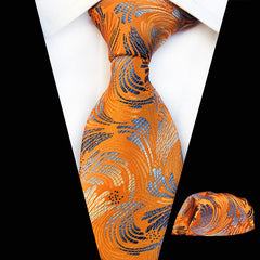 Men's 2-Piece Set with Tie & Square Scarf