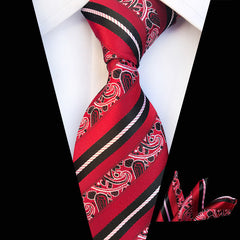 Men's 2-Piece Set with Tie & Square Scarf