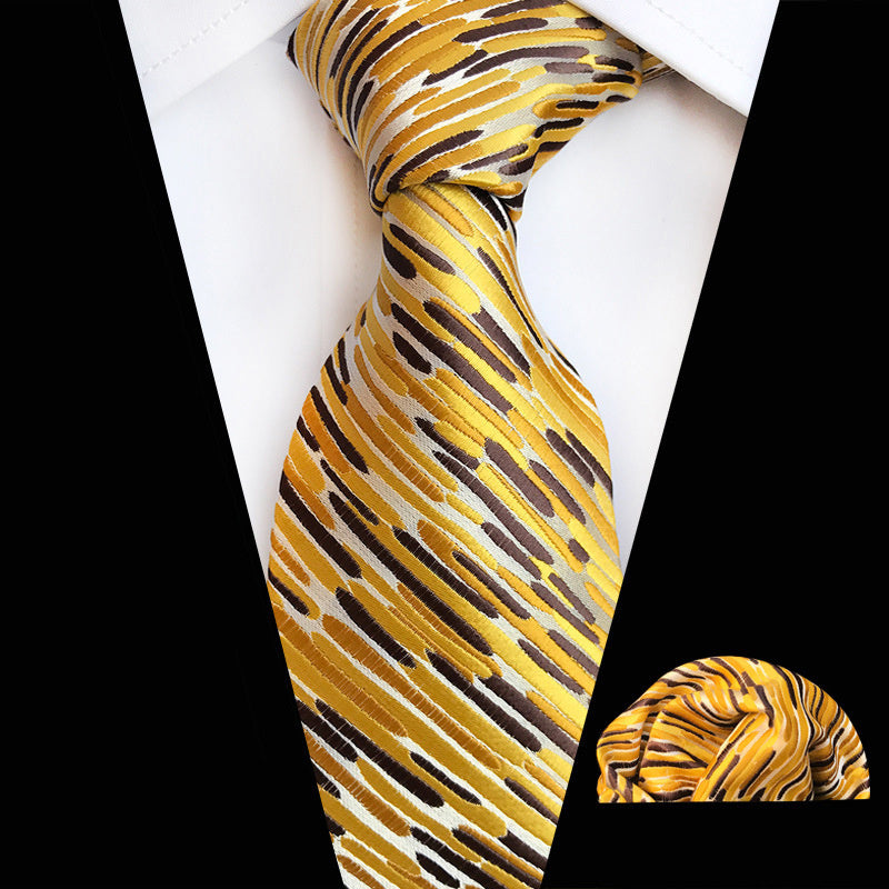 Men's 2-Piece Set with Tie & Square Scarf