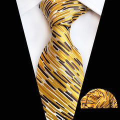 Men's 2-Piece Set with Tie & Square Scarf