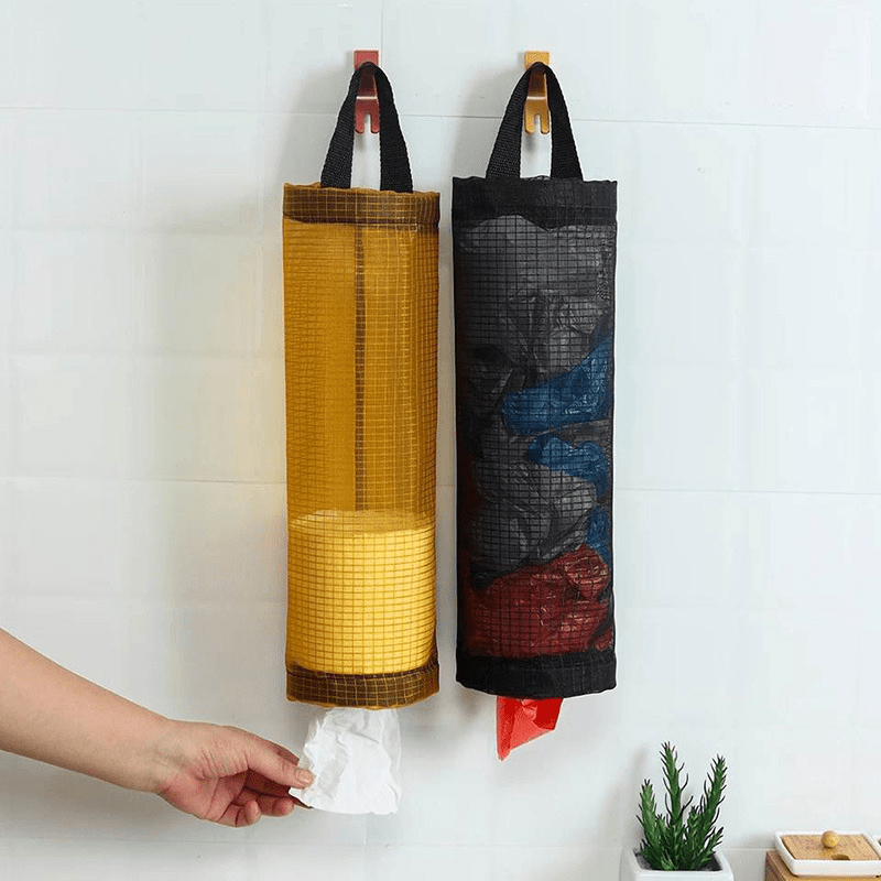 Wall Mount Grocery Bag Holder Plastic Bag Dispenser