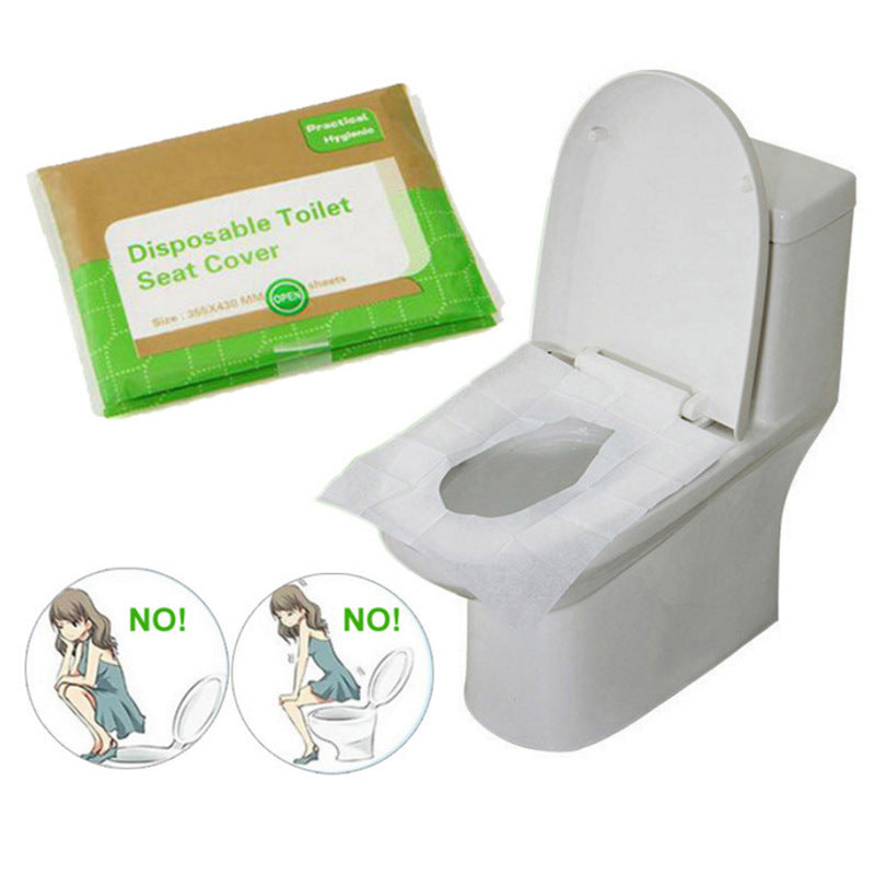 20pcs Waterproof Disposable Toilet Seat Covers for Travel Camping and Hotels