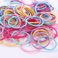100pcs Hair Ties Girls Rubber Bands Scrunchy Elastic Hair Bands