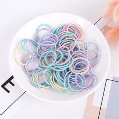 100pcs Hair Ties Girls Rubber Bands Scrunchy Elastic Hair Bands