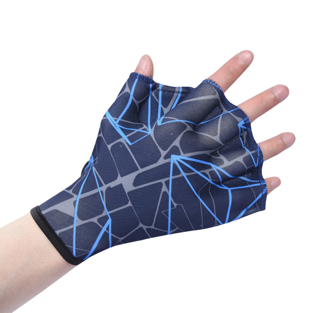 Swimming Hand Fins Unisex Finger Webbed Gloves for Water Sports