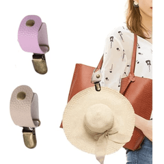 2pcs PU Leather Duckbill Hat Clip For Travel Luggage