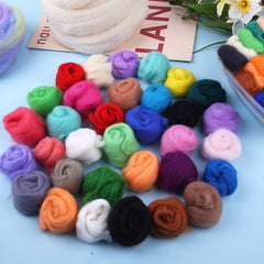 22lb 100g Felting Wool Roving Soft Fiber for DIY Needle Felting
