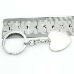 Ballet Dancing Keychain Glass Gem Stainless Steel