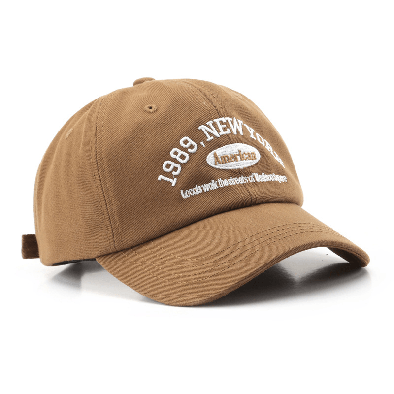 1989 York Baseball Cap Embroidery Vintage Solid Sun Hat Adjustable Unisex