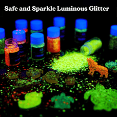 20 Luminous Glitter Fillers for Epoxy Resin Molds Nail Art