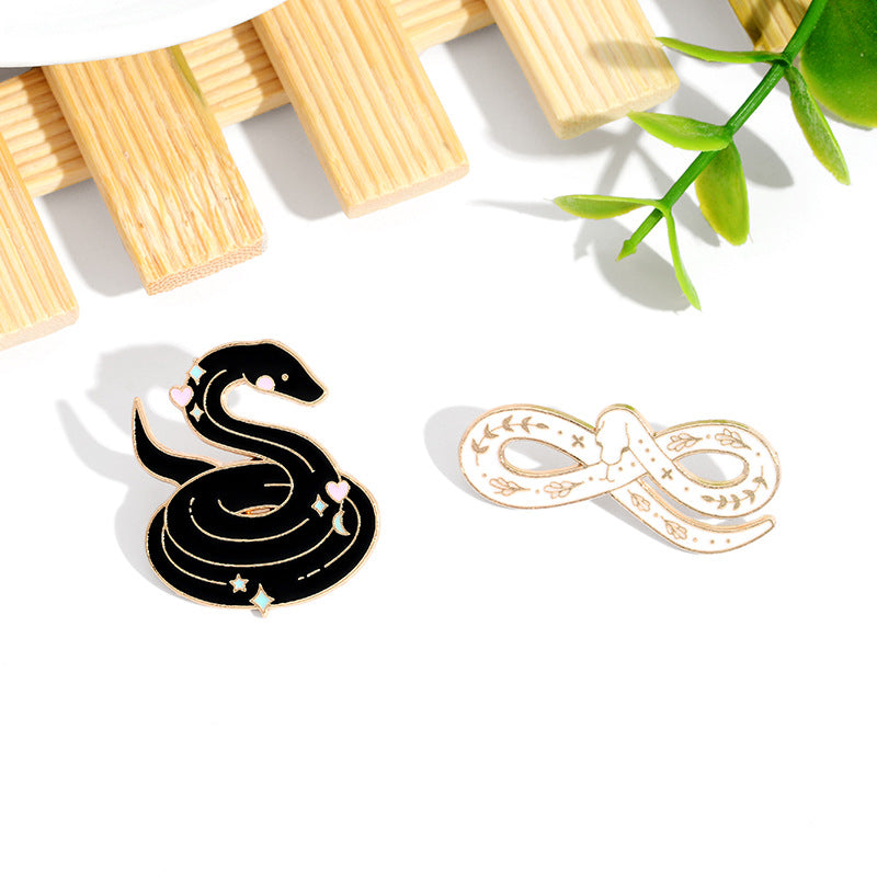 Men's Snake Alloy Brooch Pin