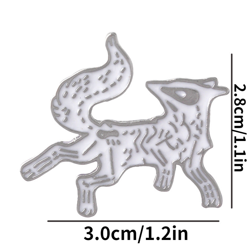 Fox Brooch Men's Pin Creative Design