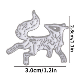 Fox Brooch Men's Pin Creative Design