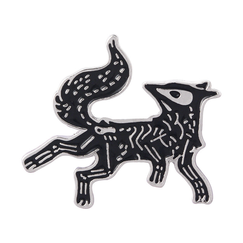 Fox Brooch Men's Pin Creative Design