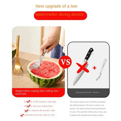 2 in 1 Portable Watermelon & Fork Stainless Steel Divider