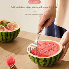 2 in 1 Portable Watermelon & Fork Stainless Steel Divider