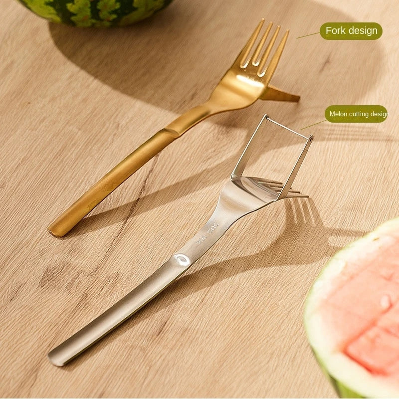 2 in 1 Portable Watermelon & Fork Stainless Steel Divider