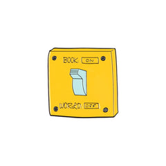 Yellow World Controller Enamel Brooch Pin