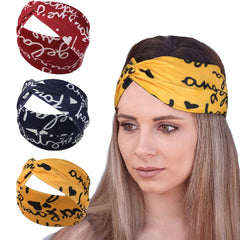 Women's Retro Knotted Headband for Yoga and Sports