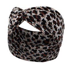 Leopard Wide Brim Hairband Velvet Headband for Women